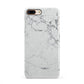 Faux Marble Effect Grey White iPhone 8 Plus 3D Snap Case on Gold Phone