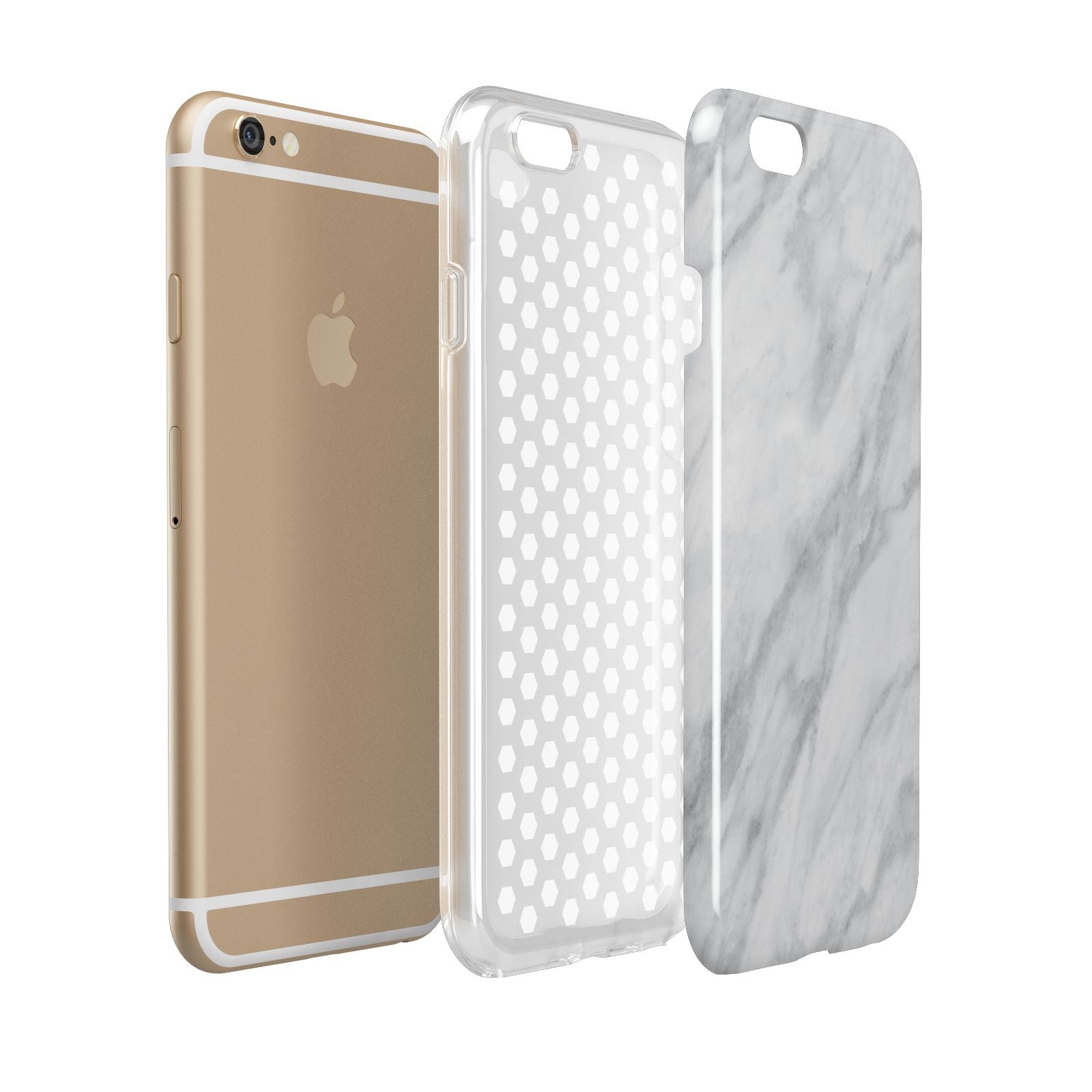 Faux Marble Effect Italian Apple iPhone 6 3D Tough Case Expanded view