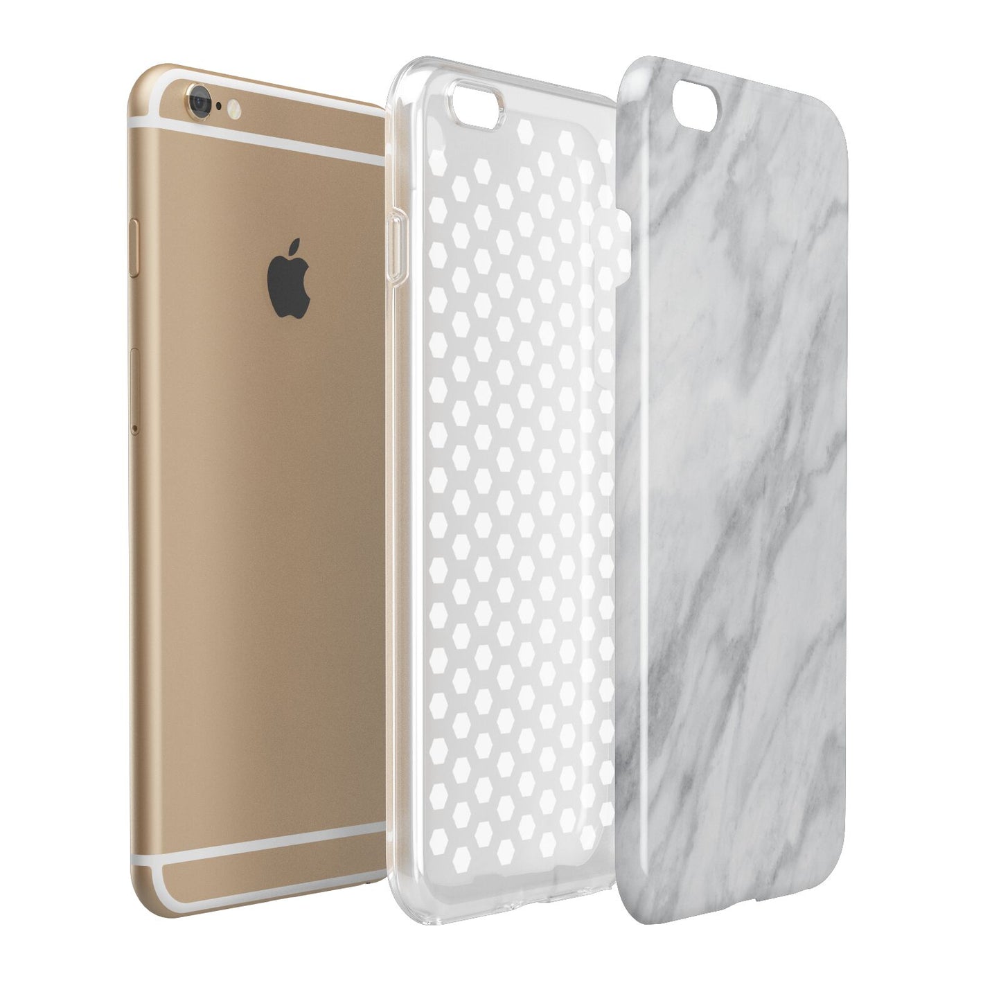 Faux Marble Effect Italian Apple iPhone 6 Plus 3D Tough Case Expand Detail Image