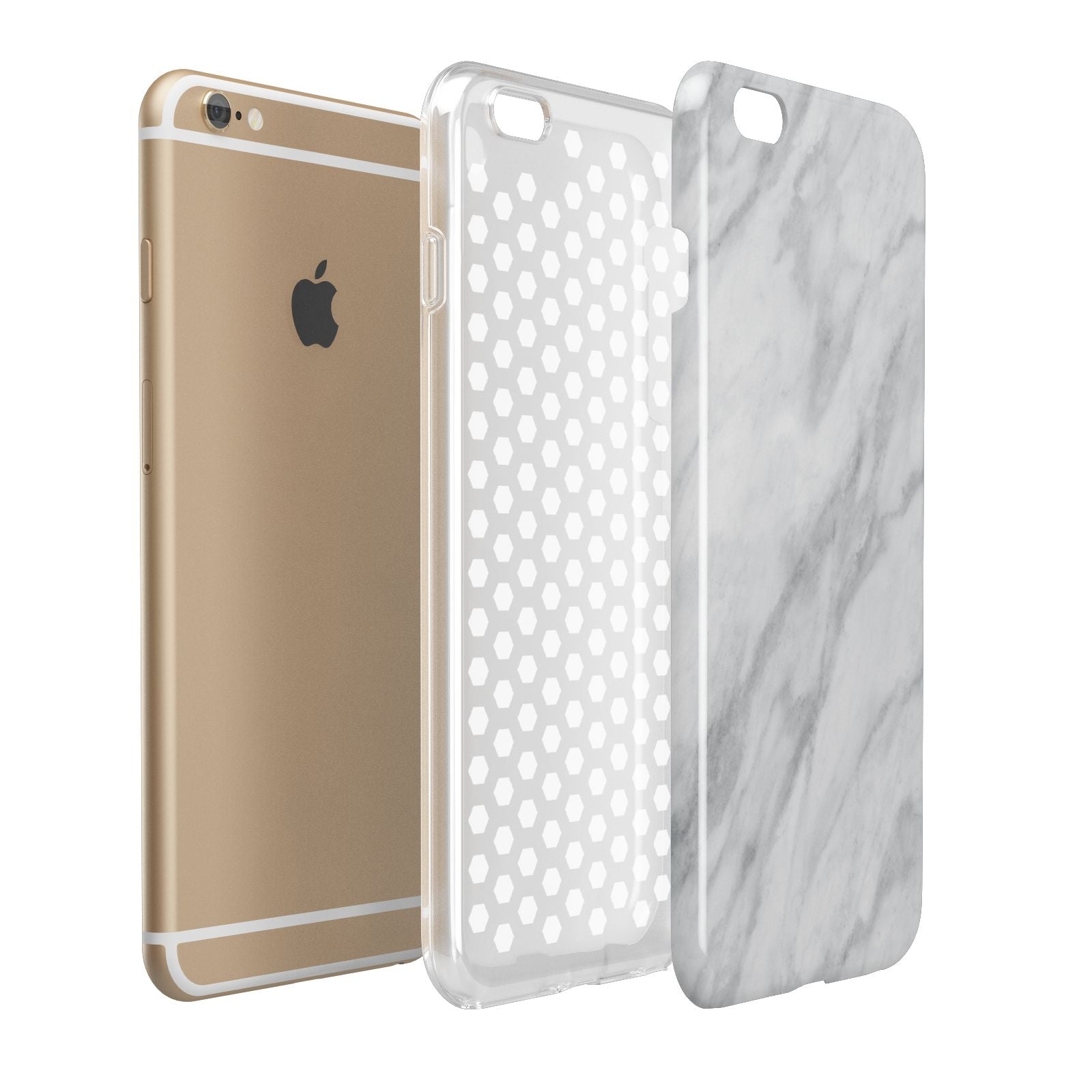 Faux Marble Effect Italian Apple iPhone 6 Plus 3D Tough Case
