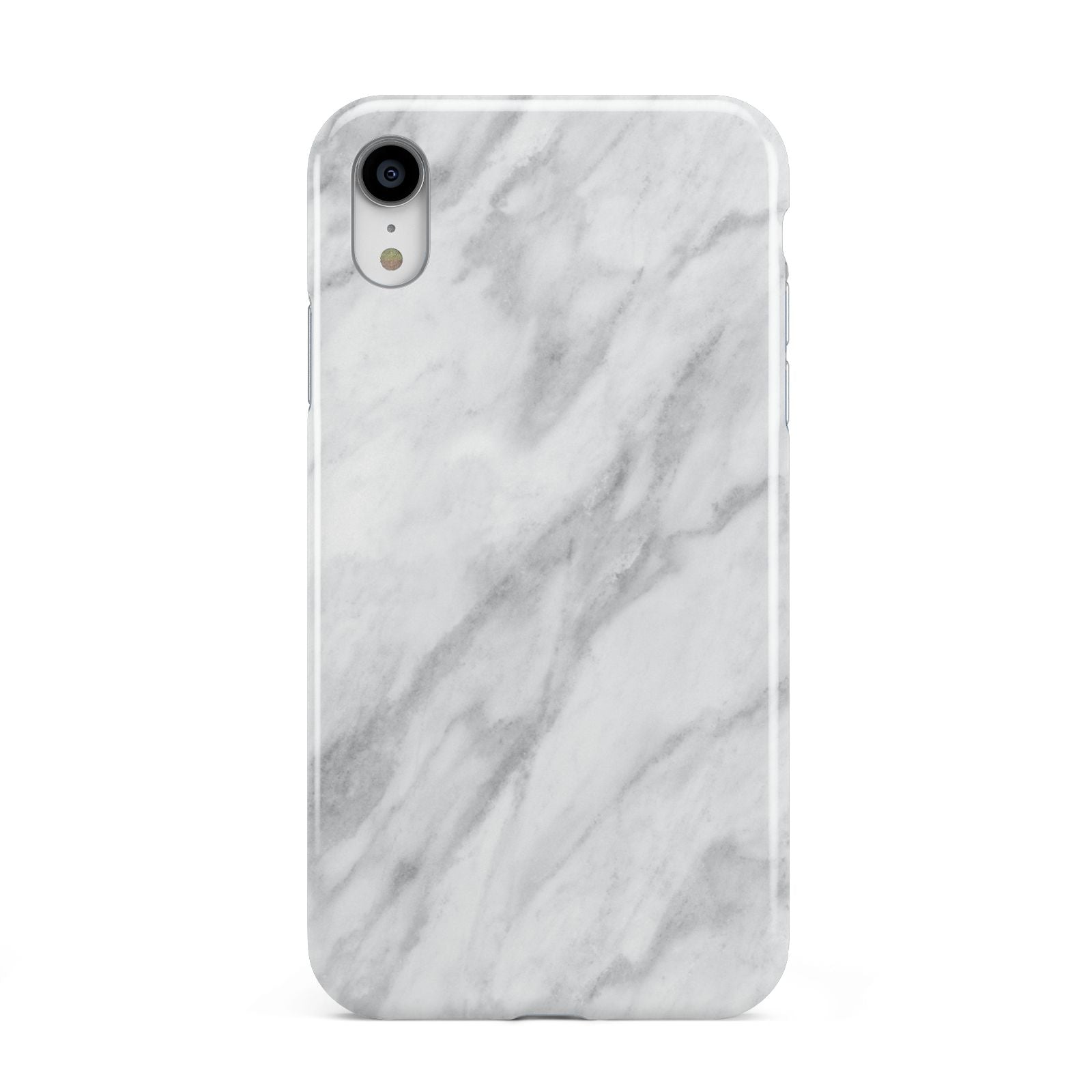 Faux Marble Effect Italian Apple iPhone XR White 3D Tough Case