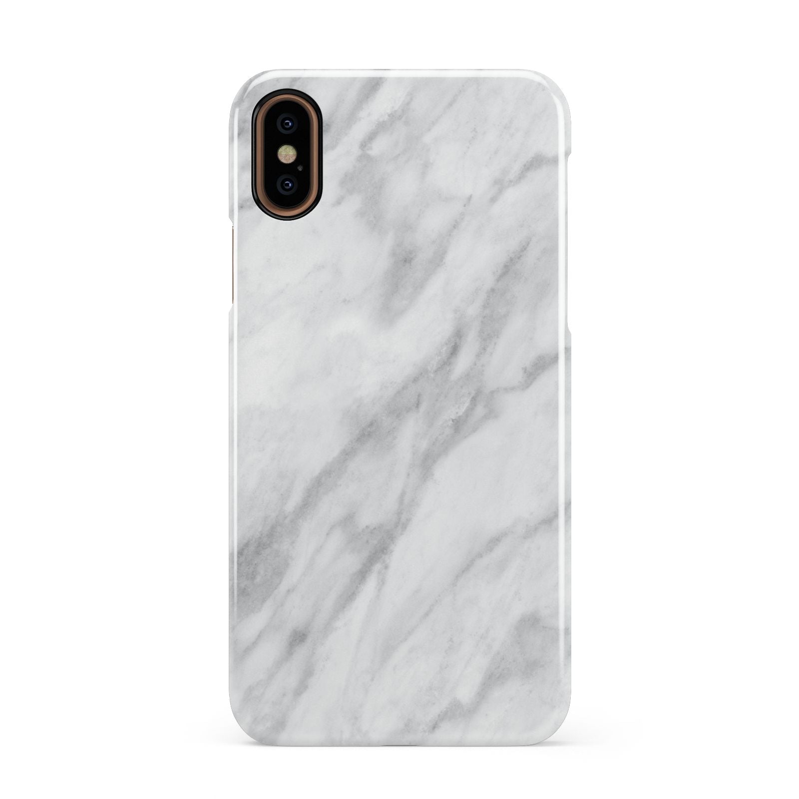 Faux Marble Effect Italian Apple iPhone XS 3D Snap Case