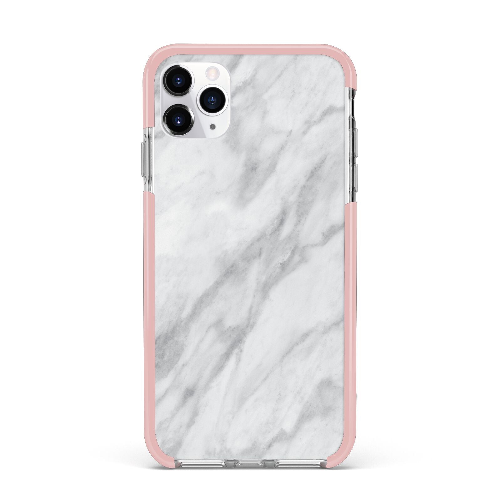 Faux Marble Effect Italian iPhone 11 Pro Max Impact Pink Edge Case