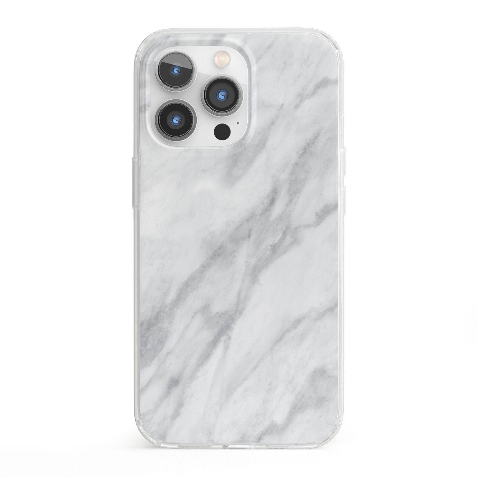 Faux Marble Effect Italian iPhone 13 Pro Clear Bumper Case