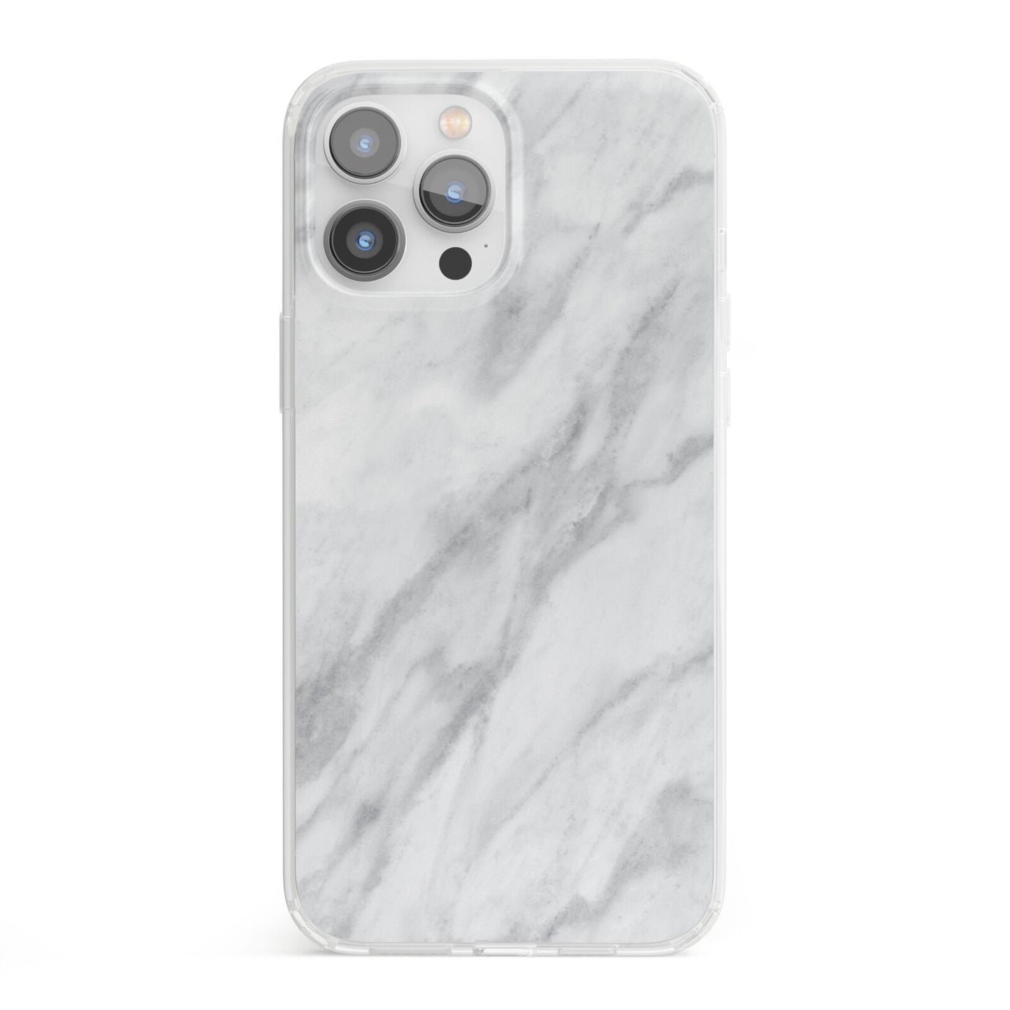 Faux Marble Effect Italian iPhone 13 Pro Max Clear Bumper Case