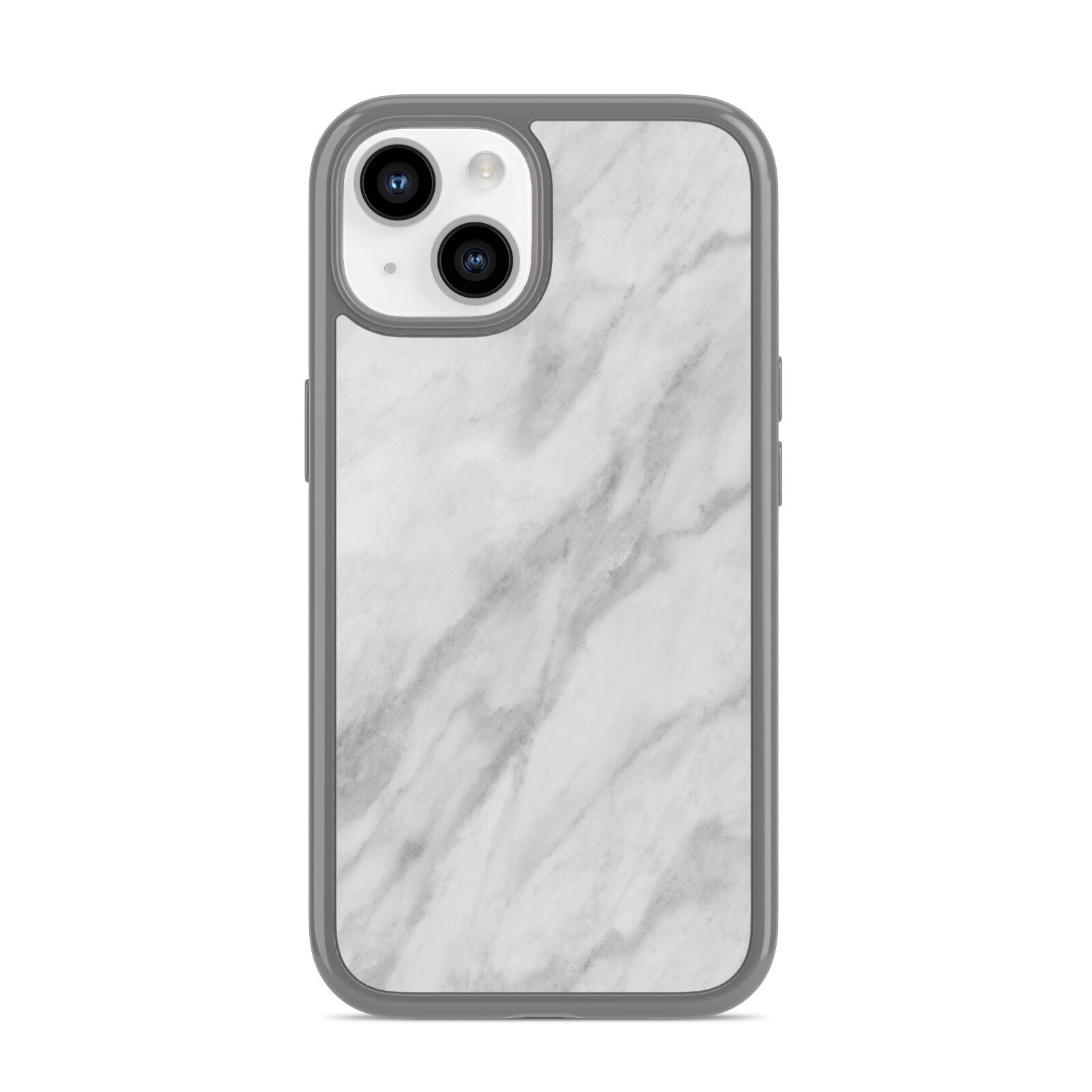 Faux Marble Effect Italian iPhone 14 Clear Tough Case Starlight