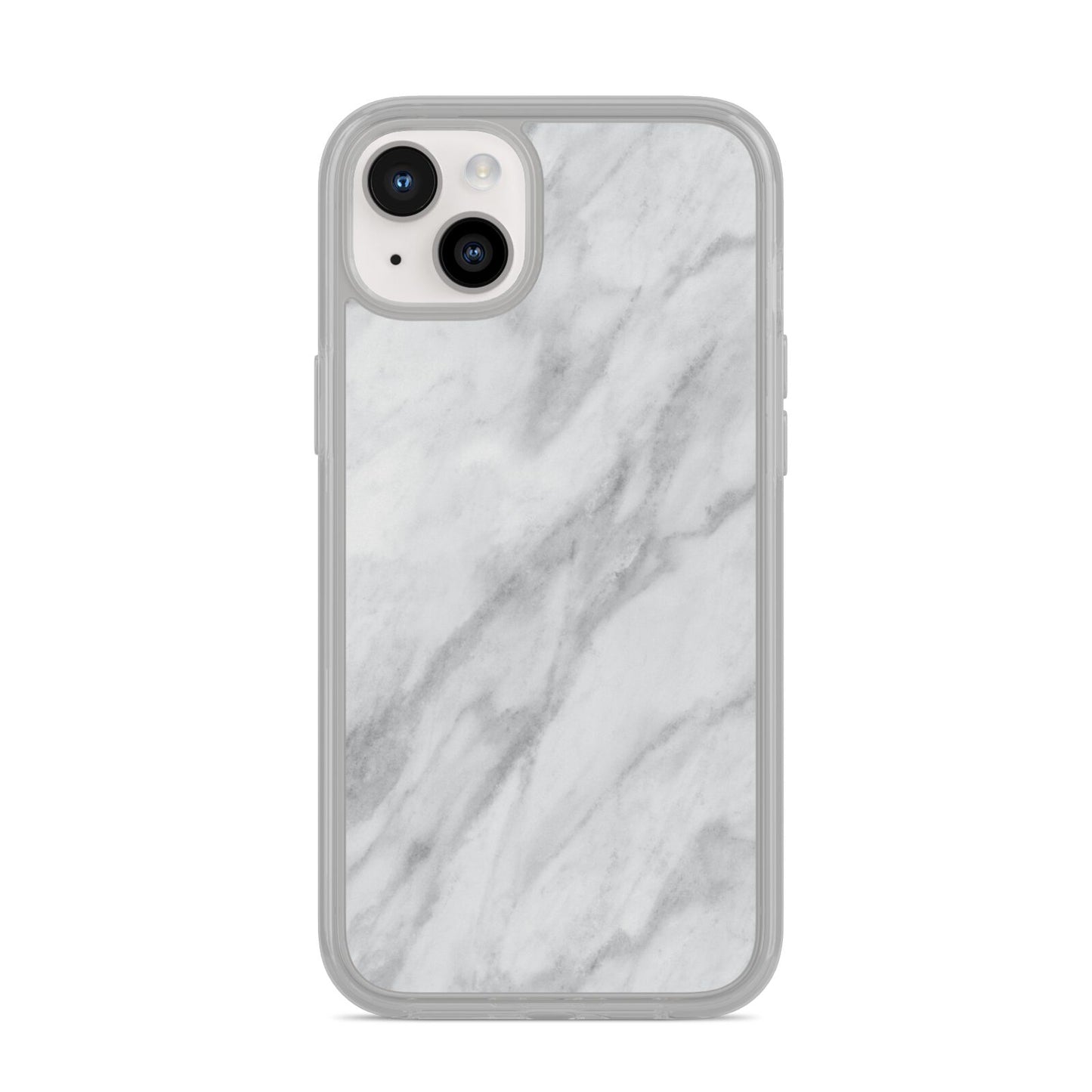 Faux Marble Effect Italian iPhone 14 Plus Clear Tough Case Starlight