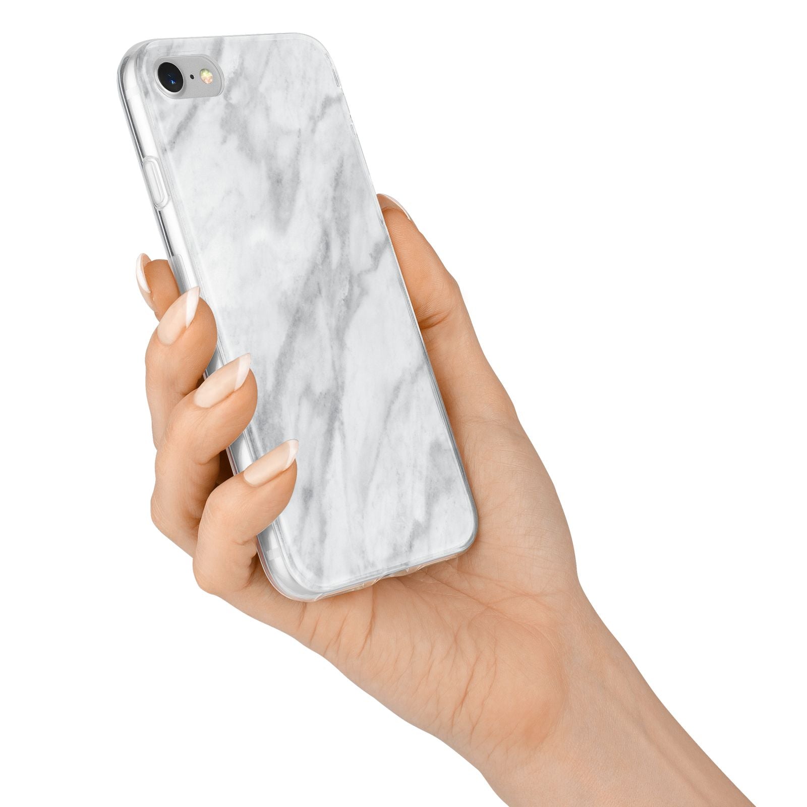 Faux Marble Effect Italian iPhone 7 Bumper Case on Silver iPhone Alternative Image