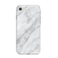 Faux Marble Effect Italian iPhone 8 Bumper Case on Silver iPhone