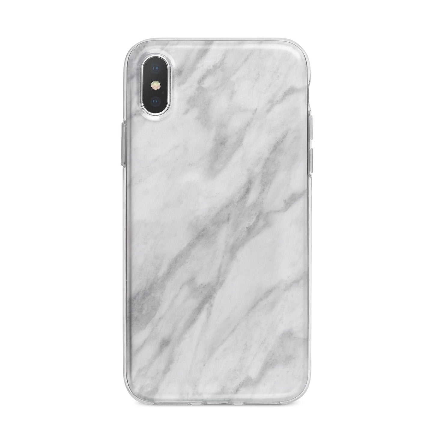 Faux Marble Effect Italian iPhone X Bumper Case on Silver iPhone Alternative Image 1