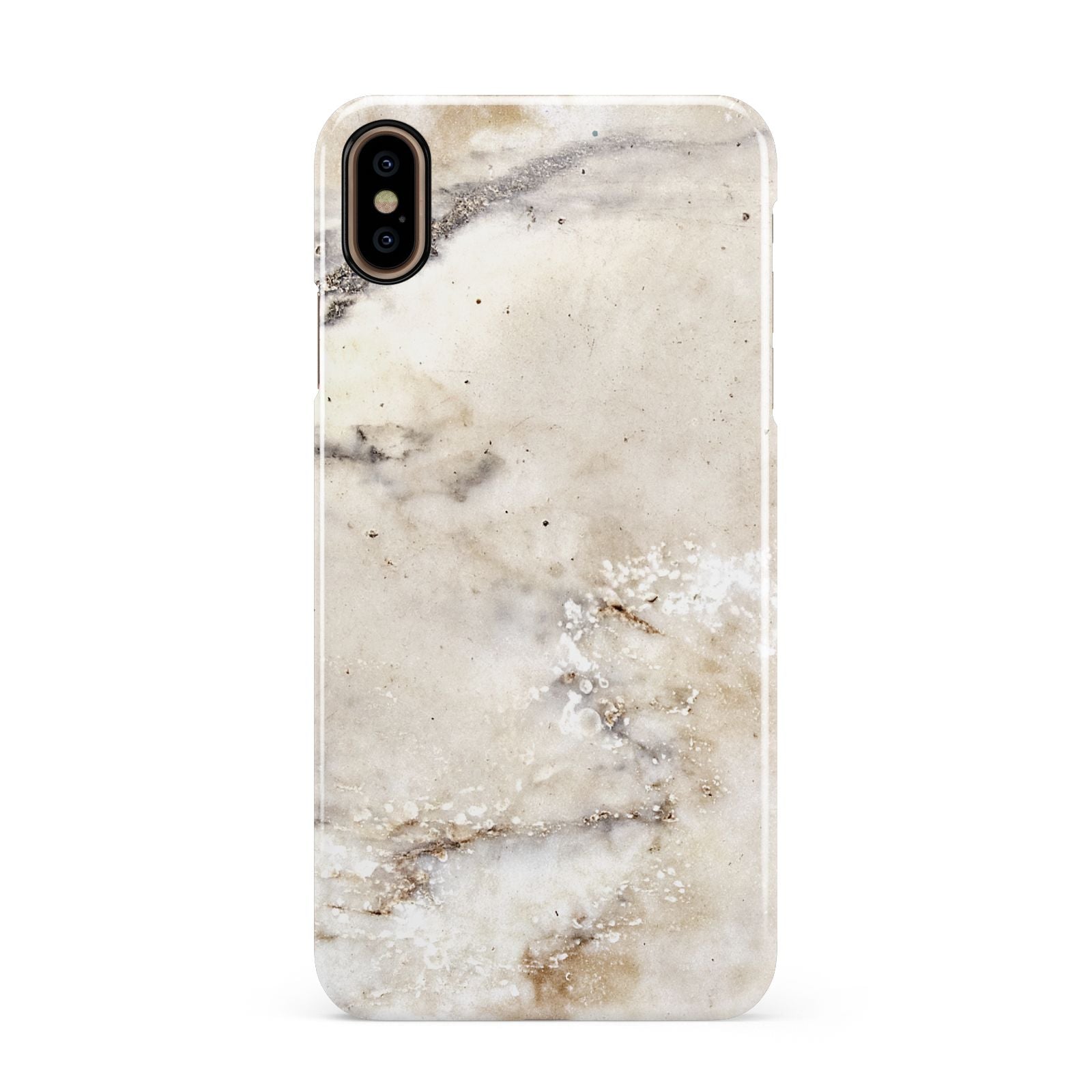 Faux Marble Effect Print Apple iPhone Xs Max 3D Snap Case