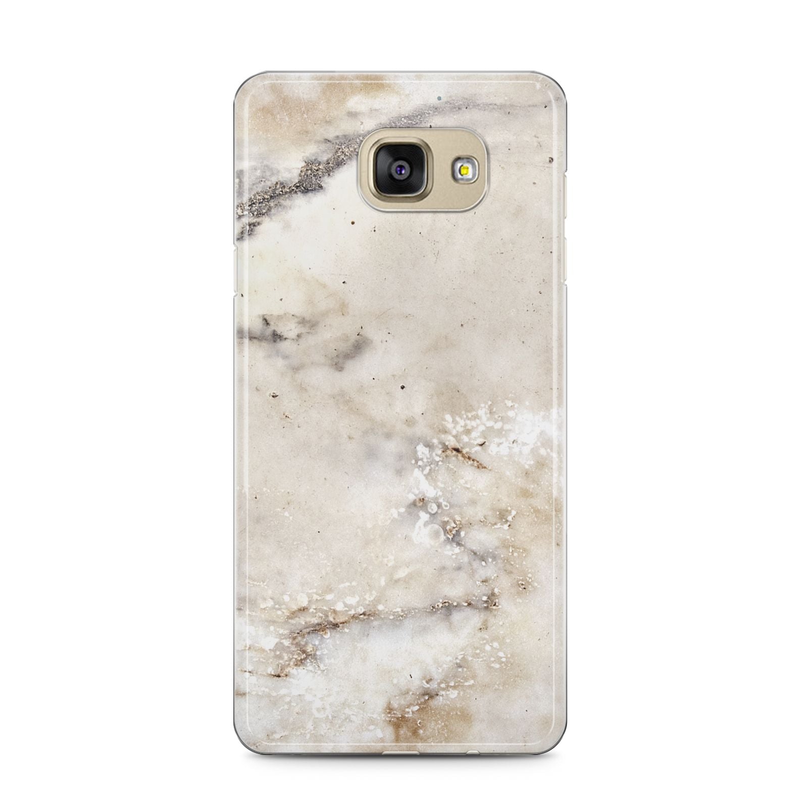 Faux Marble Effect Print Samsung Galaxy A5 2016 Case on gold phone