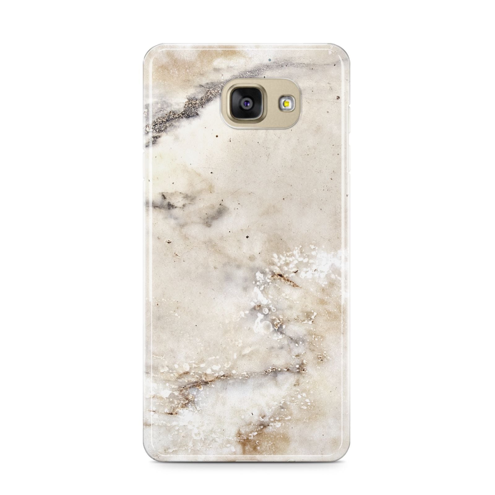Faux Marble Effect Print Samsung Galaxy A9 2016 Case on gold phone