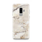 Faux Marble Effect Print Samsung Galaxy S9 Plus Case on Silver phone