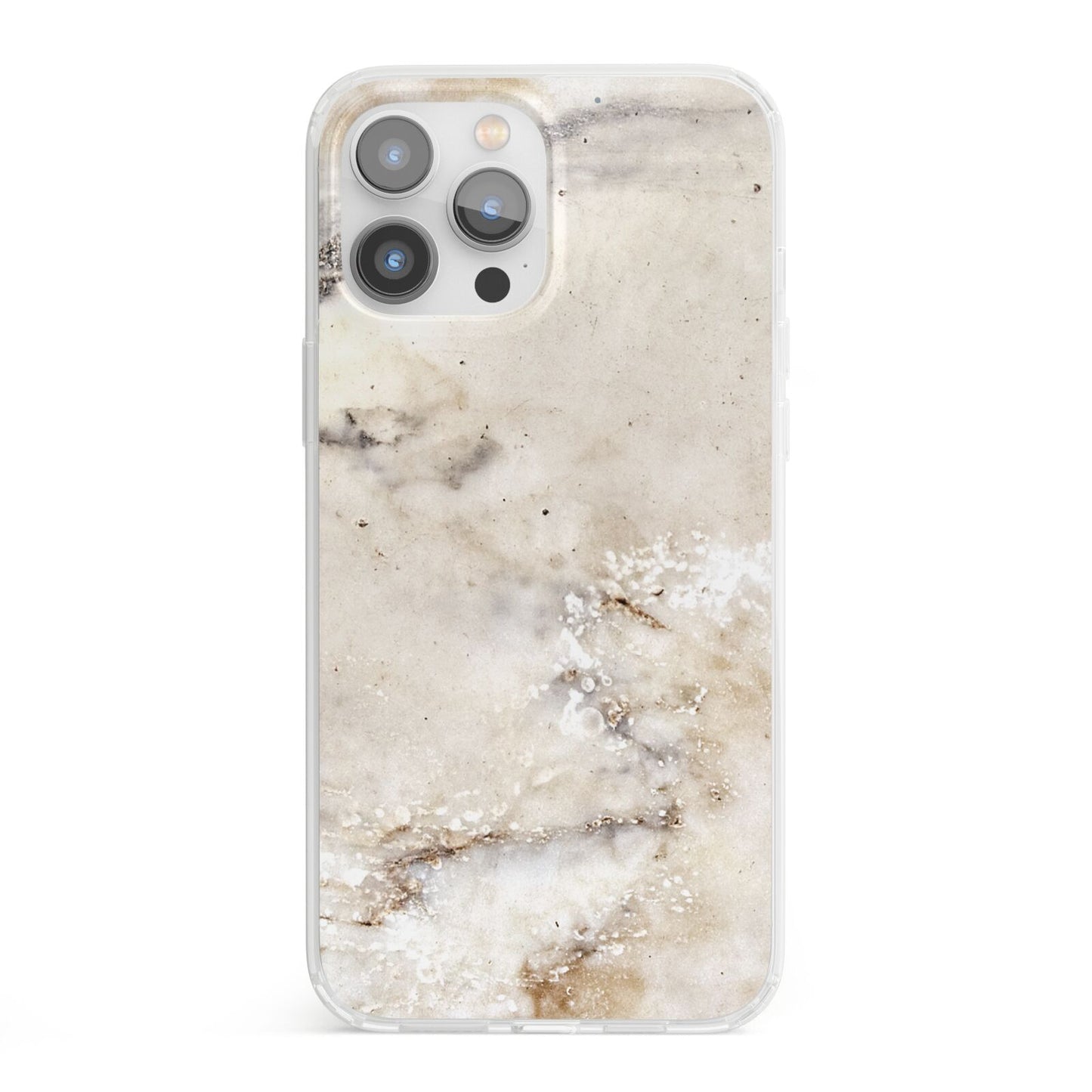 Faux Marble Effect Print iPhone 13 Pro Max Clear Bumper Case