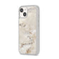 Faux Marble Effect Print iPhone 14 Clear Tough Case Starlight Angled Image