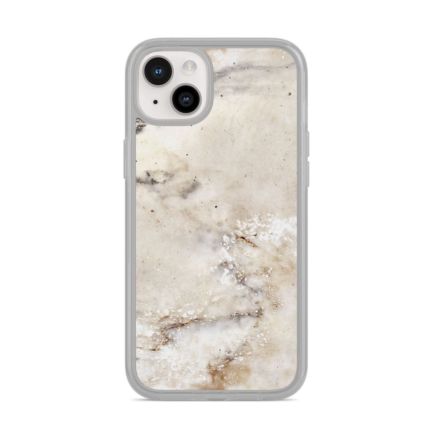 Faux Marble Effect Print iPhone 14 Plus Clear Tough Case Starlight