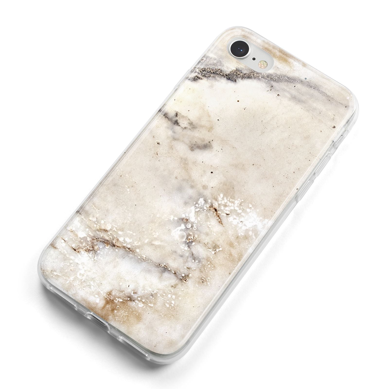 Faux Marble Effect Print iPhone 8 Bumper Case on Silver iPhone Alternative Image