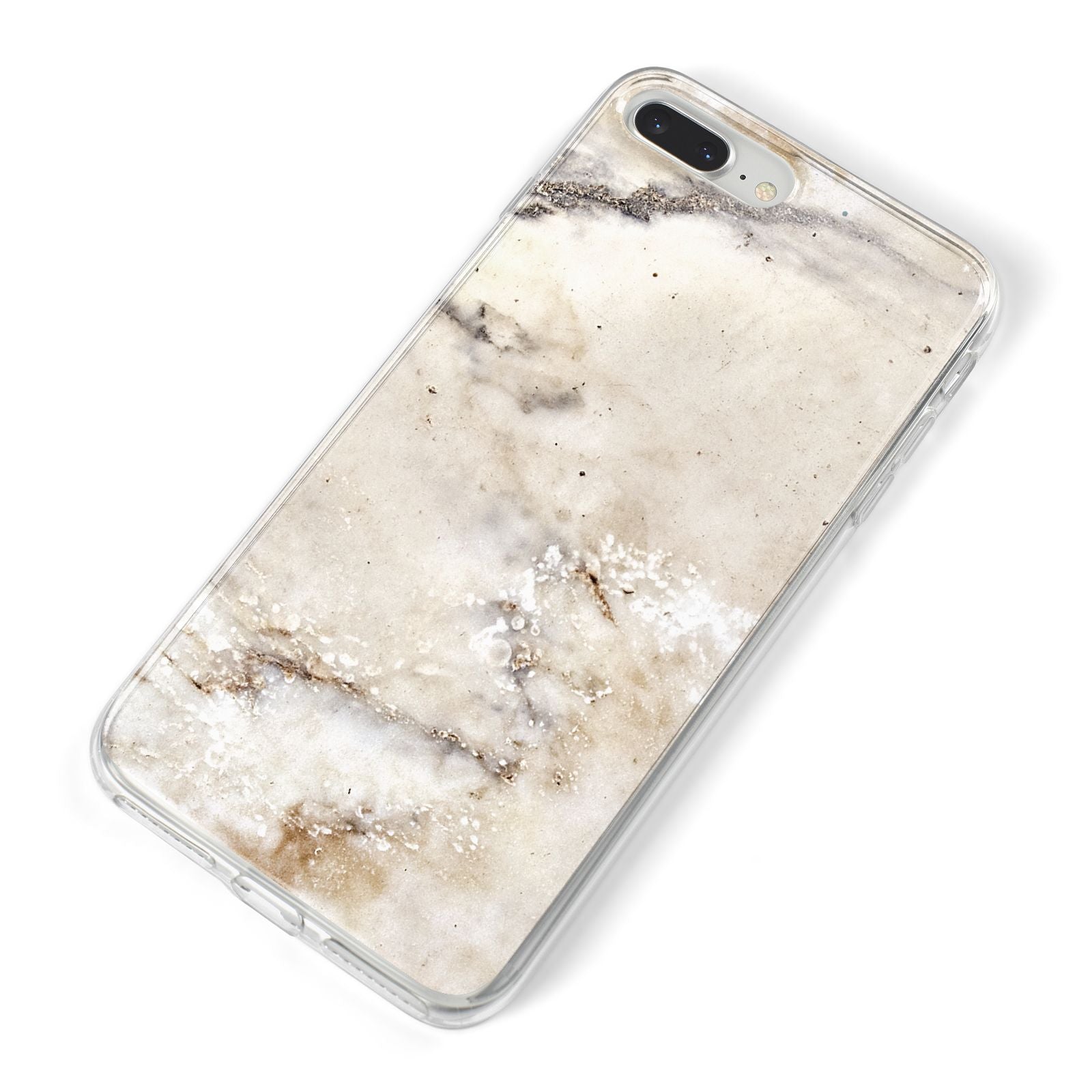 Faux Marble Effect Print iPhone 8 Plus Bumper Case on Silver iPhone Alternative Image