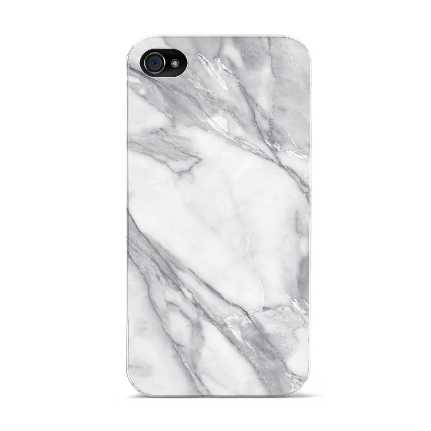 Faux Marble Effect White Grey Apple iPhone 4s Case