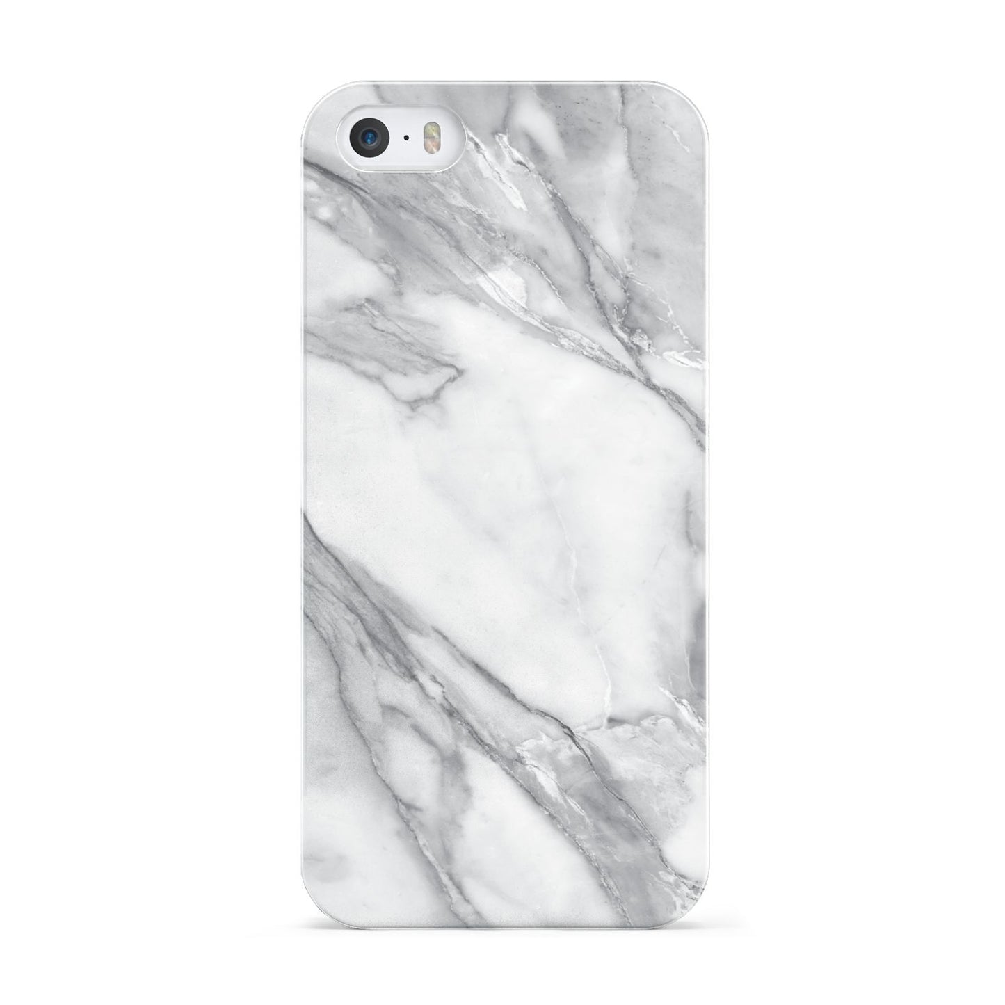 Faux Marble Effect White Grey Apple iPhone 5 Case