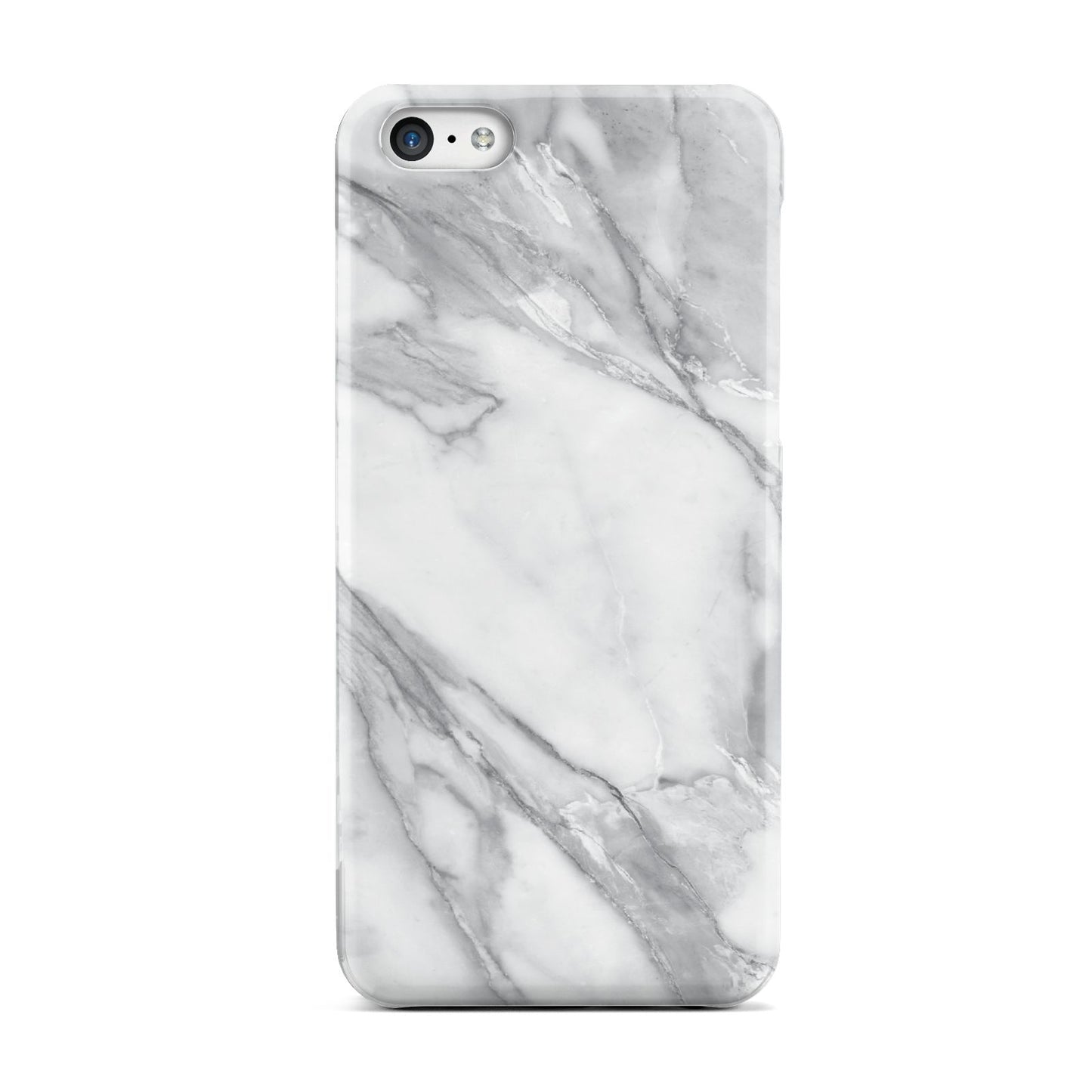 Faux Marble Effect White Grey Apple iPhone 5c Case
