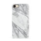 Faux Marble Effect White Grey Apple iPhone 7 8 3D Snap Case