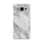 Faux Marble Effect White Grey Samsung Galaxy A3 Case