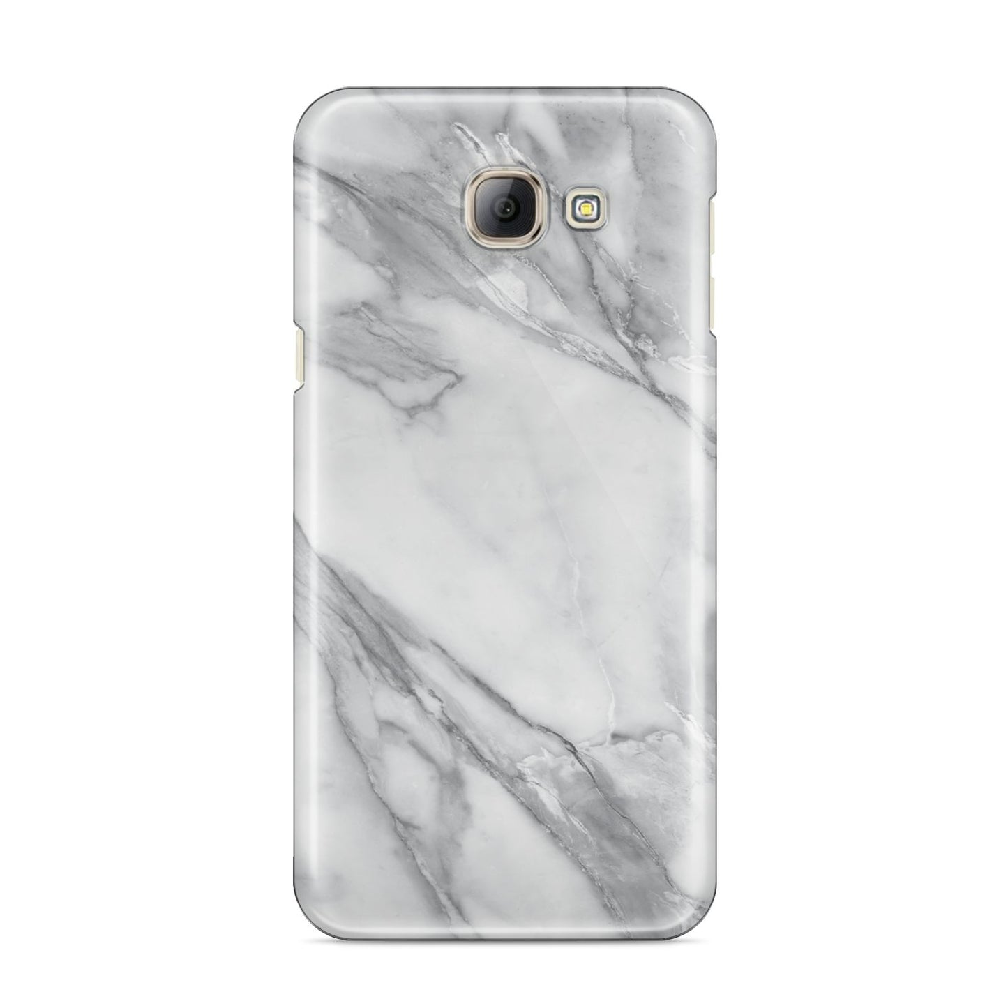Faux Marble Effect White Grey Samsung Galaxy A8 2016 Case