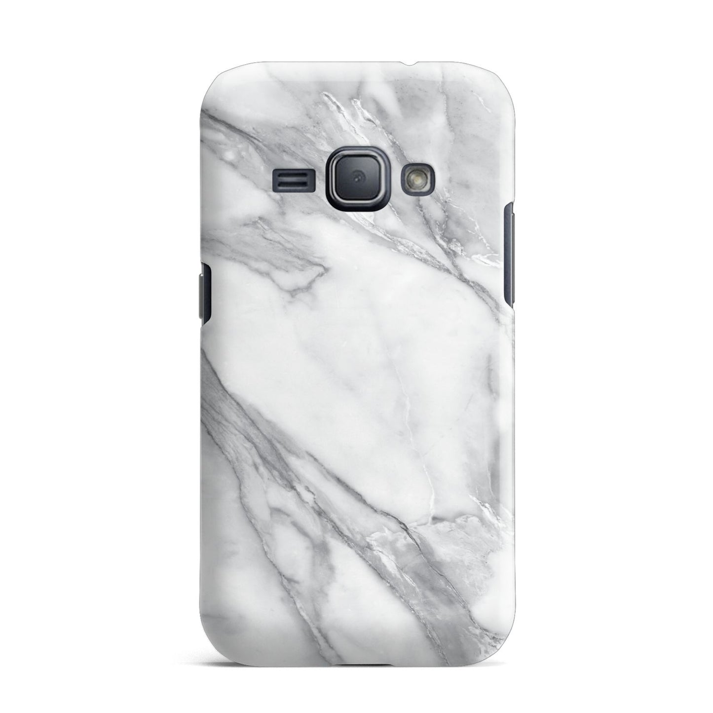 Faux Marble Effect White Grey Samsung Galaxy J1 2016 Case