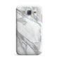 Faux Marble Effect White Grey Samsung Galaxy J7 Case
