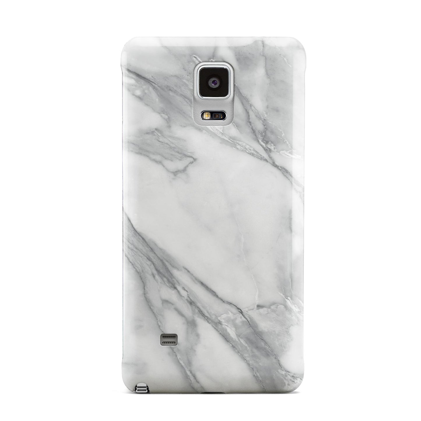 Faux Marble Effect White Grey Samsung Galaxy Note 4 Case