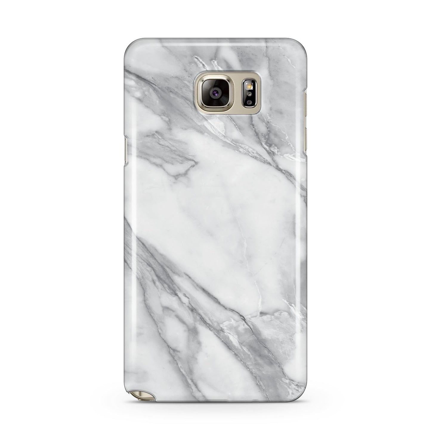Faux Marble Effect White Grey Samsung Galaxy Note 5 Case