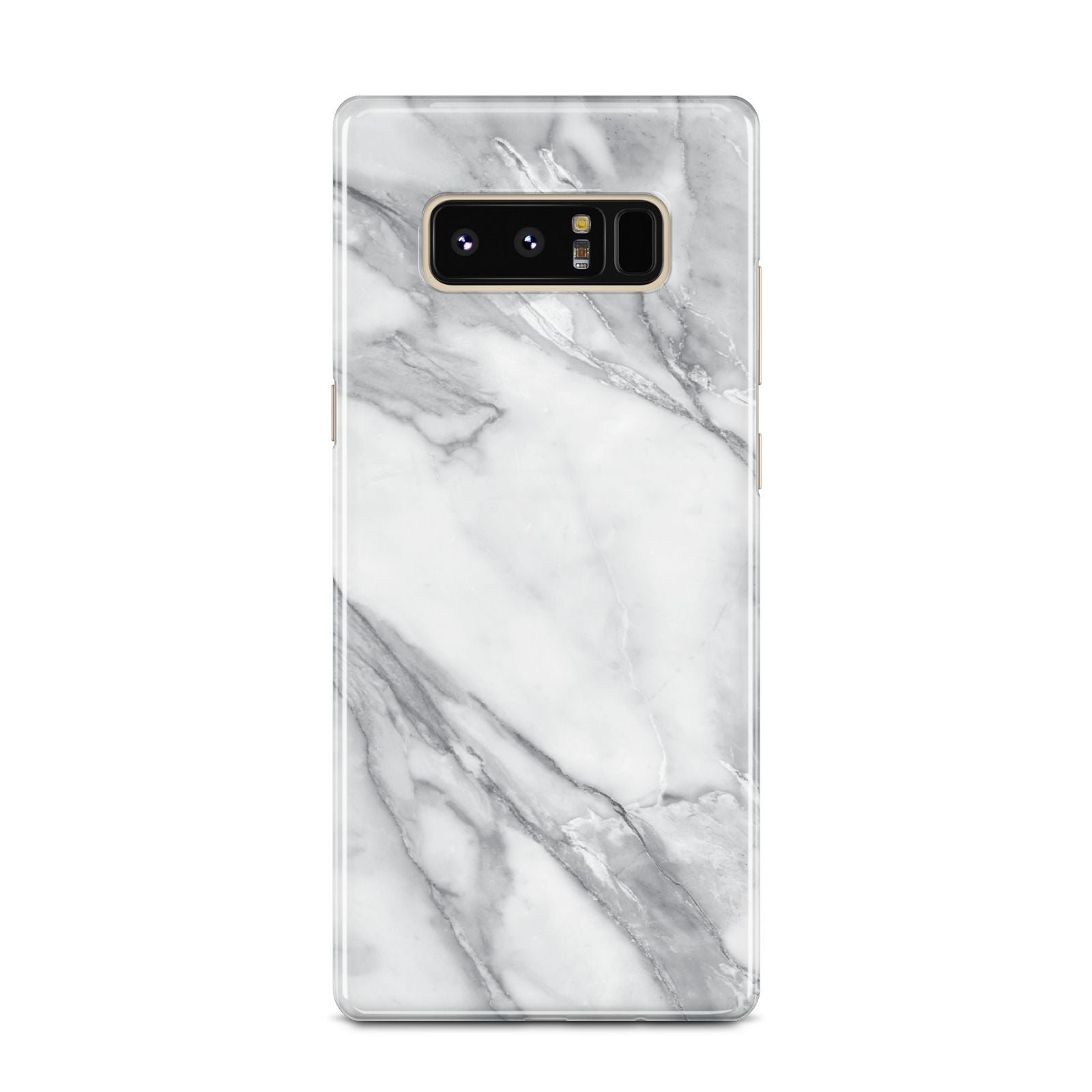 Faux Marble Effect White Grey Samsung Galaxy Note 8 Case