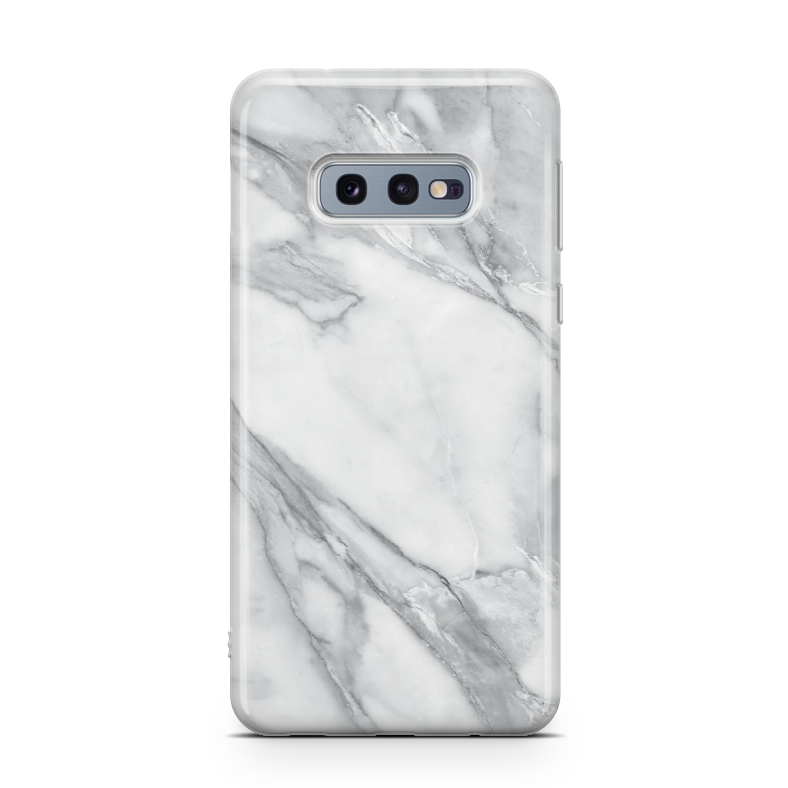 Faux Marble Effect White Grey Samsung Galaxy S10E Case