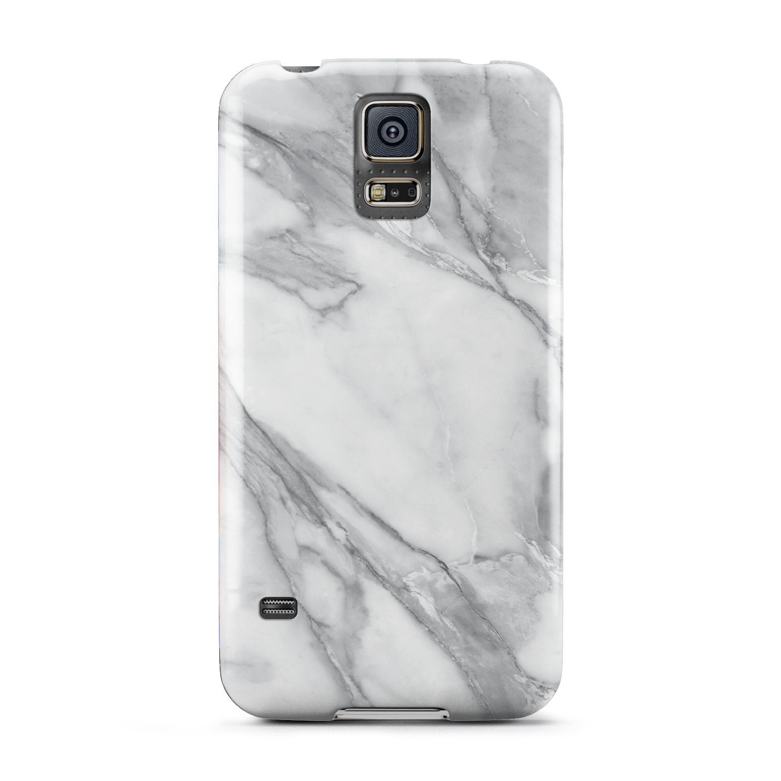 Faux Marble Effect White Grey Samsung Galaxy S5 Case