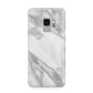 Faux Marble Effect White Grey Samsung Galaxy S9 Case