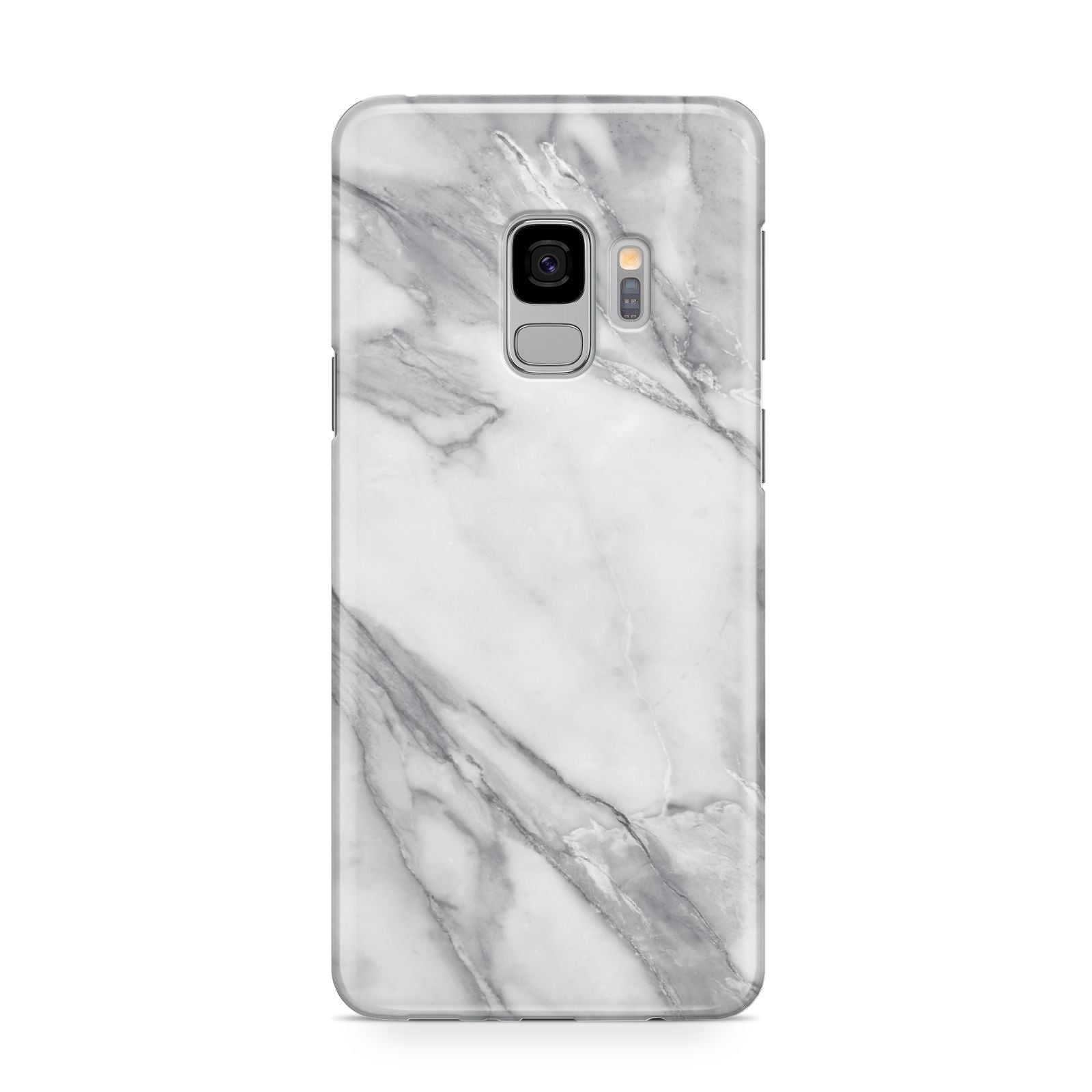 Faux Marble Effect White Grey Samsung Galaxy S9 Case