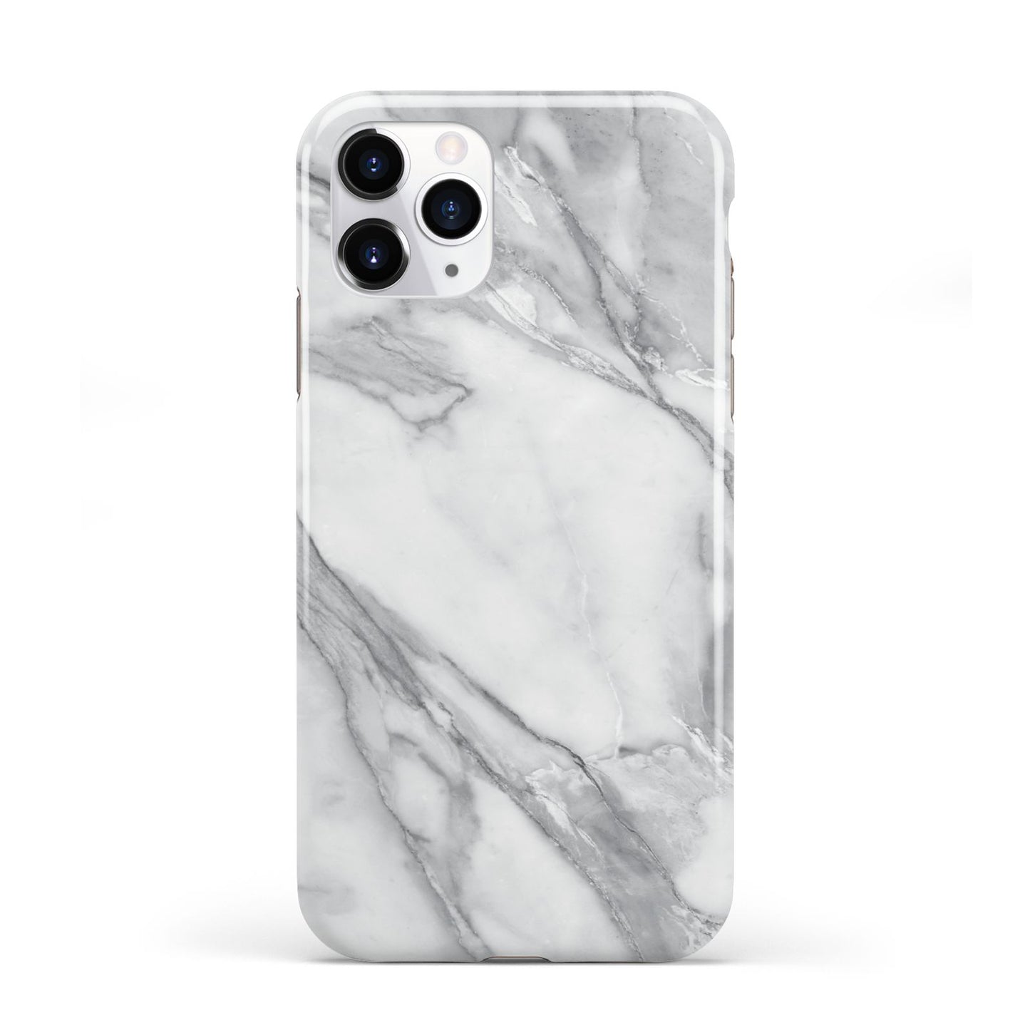 Faux Marble Effect White Grey iPhone 11 Pro 3D Tough Case