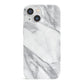 Faux Marble Effect White Grey iPhone 13 Mini Full Wrap 3D Snap Case