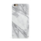 Faux Marble Effect White Grey iPhone 6 Plus 3D Snap Case on Gold Phone