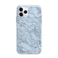 Faux Marble Grey 2 Apple iPhone 11 Pro in Silver with Bumper Case