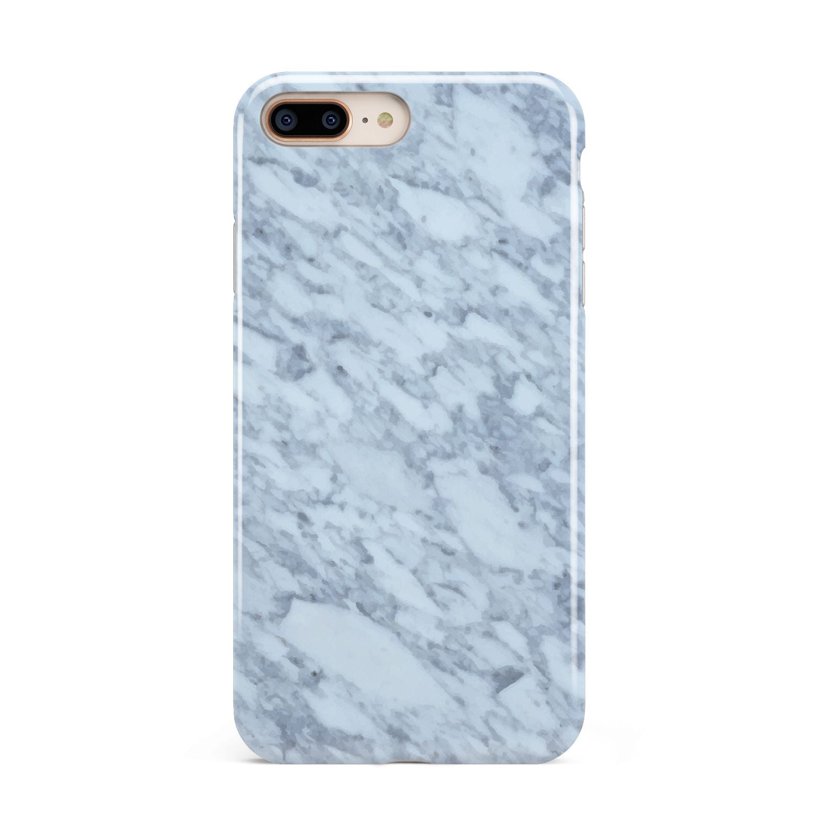 Faux Marble Grey 2 Apple iPhone 7 8 Plus 3D Tough Case