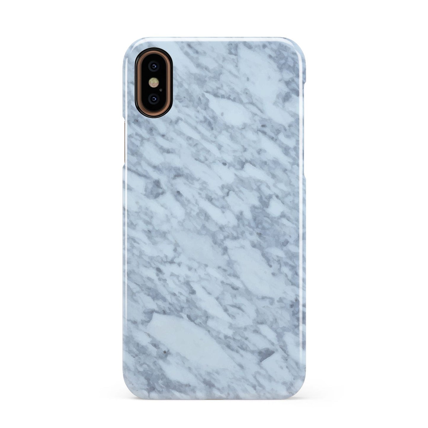 Faux Marble Grey 2 Apple iPhone XS 3D Snap Case