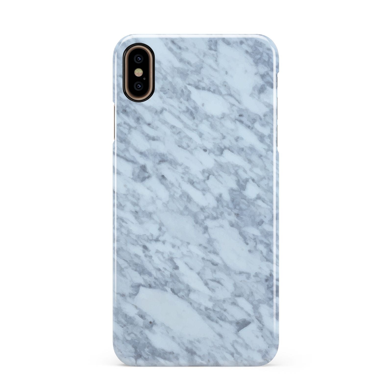 Faux Marble Grey 2 Apple iPhone Xs Max 3D Snap Case