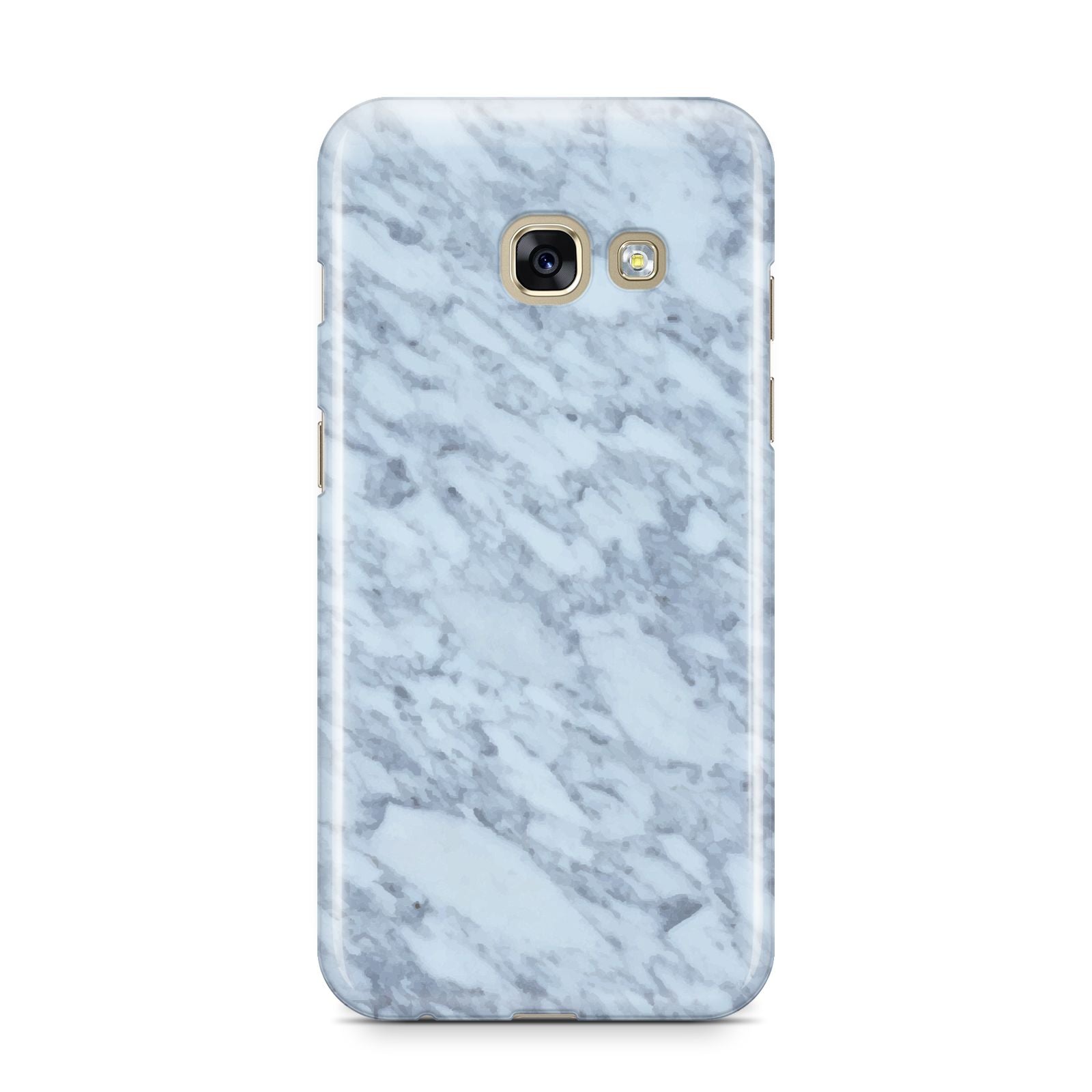 Faux Marble Grey 2 Samsung Galaxy A3 2017 Case on gold phone