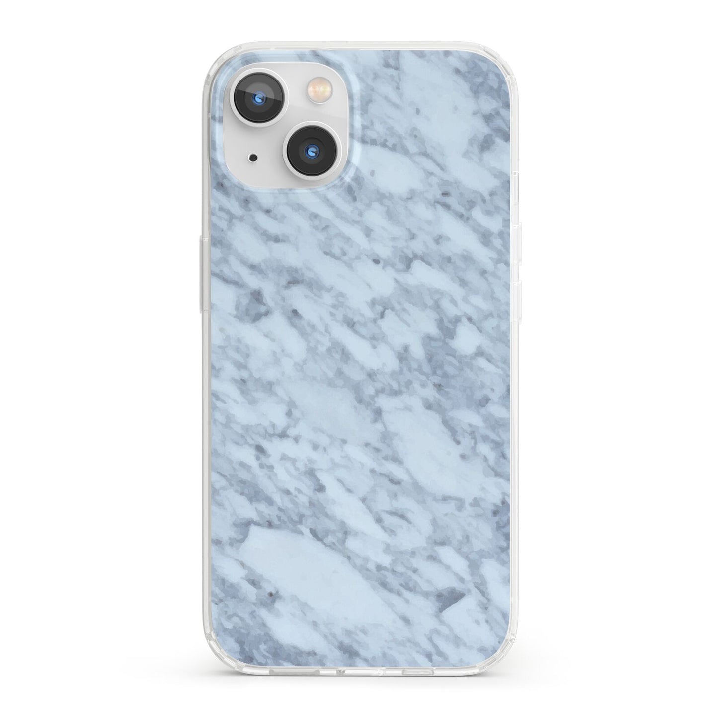 Faux Marble Grey 2 iPhone 13 Clear Bumper Case