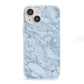 Faux Marble Grey 2 iPhone 13 Mini Clear Bumper Case