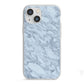 Faux Marble Grey 2 iPhone 13 Mini TPU Impact Case with White Edges