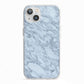 Faux Marble Grey 2 iPhone 13 TPU Impact Case with White Edges